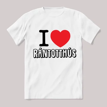I love rántotthús fehér póló
