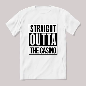 Straight outta Casino! fehér póló
