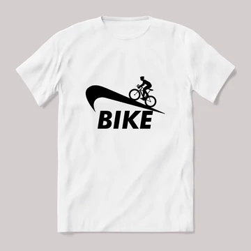 Bike nike paródia fehér póló