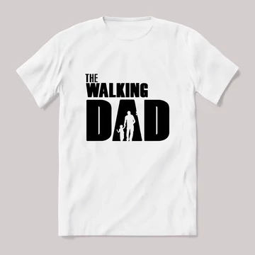 The walkind dad. fehér póló