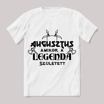 Augusztus amikor a legenda megszületett. Feliratos fehér póló.
