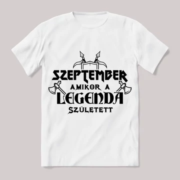 Szeptember amikor a legenda megszületett. Feliratos fehér póló.