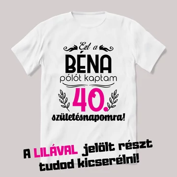Ezt a béna pólót kaptam születésnapomra. Feliratos fehér póló.