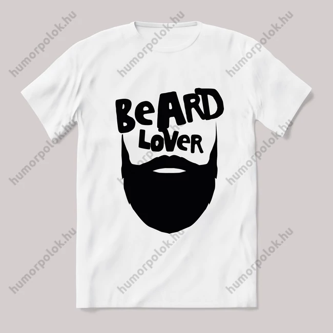 Beard dizájn. Fehér póló