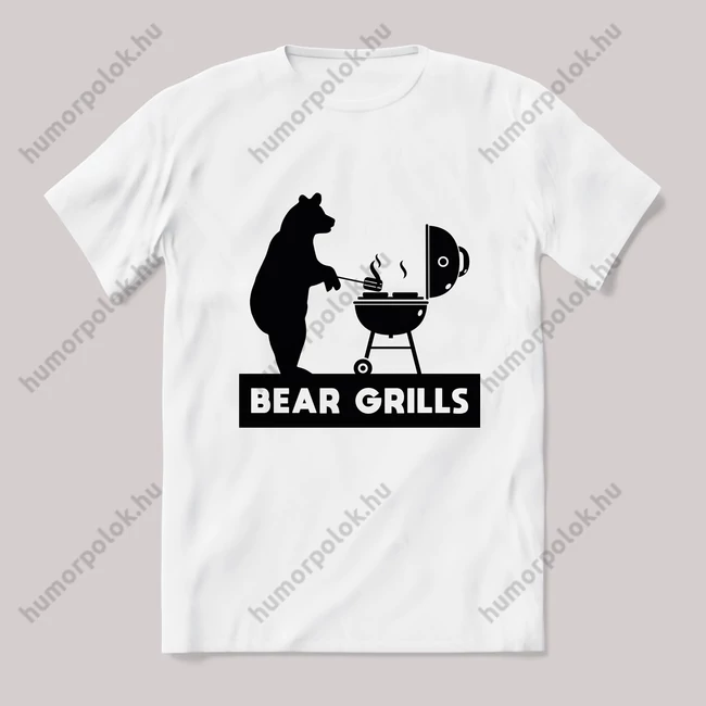 Bear grills szakács grill fehér póló