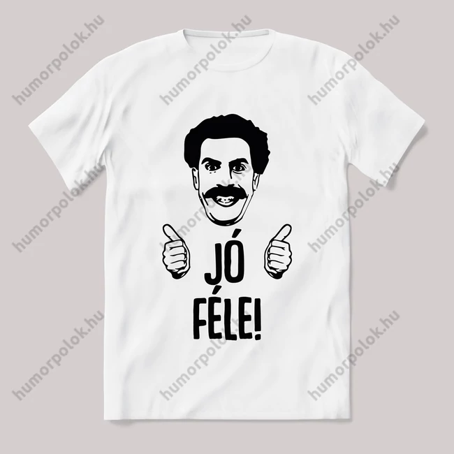 Borat jóféle fehér póló második verzió