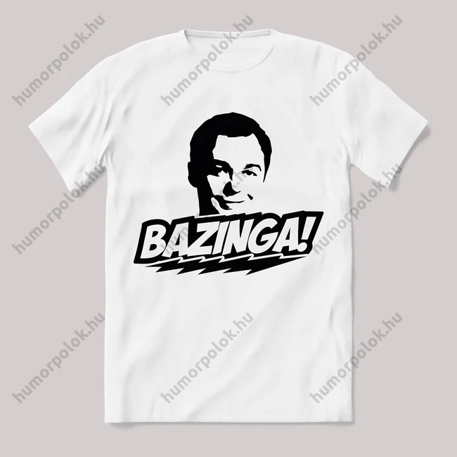 Sheldon Bazing Fehér póló.