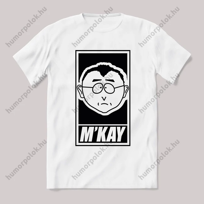 MR Mkay fehér póló.