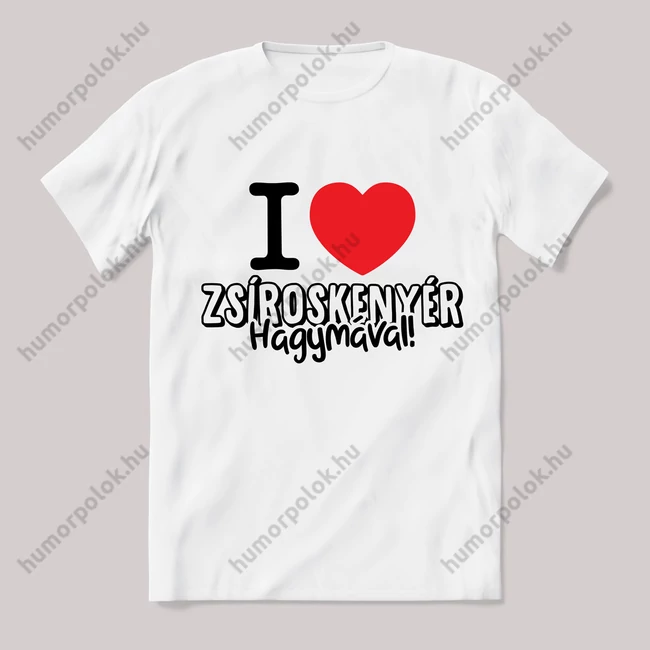 I love paprikás krumpli fehér póló