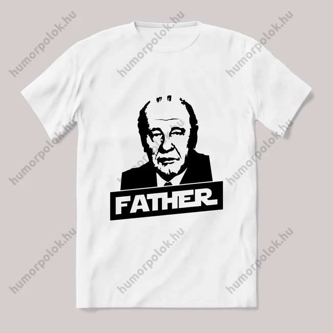 Father Kádár! fehér póló