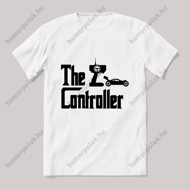The controller rc modellezős fehér póló.
