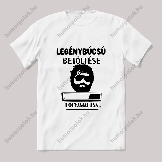 Legénybúcsú betöltése folyamatban. Fehér póló