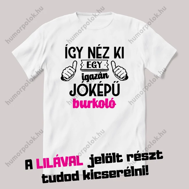 Így néz ki egy jóképű (szakma). Fehér feliratos vicces szakmás póló.