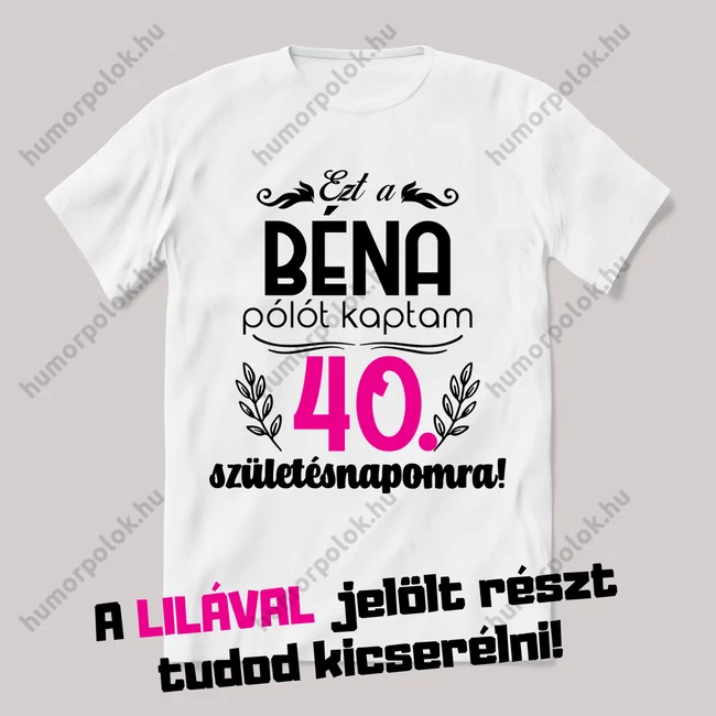 Ezt a béna pólót kaptam születésnapomra. Feliratos fehér póló.