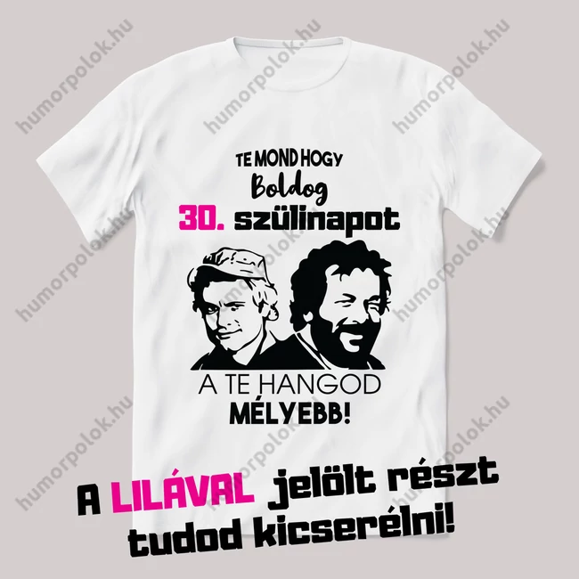 Te mondd, a te hangod mélyebb. Feliratos fehér póló.